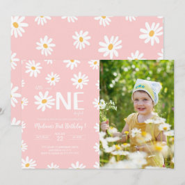 Daisy 1e Verjaardag Foto Kaart