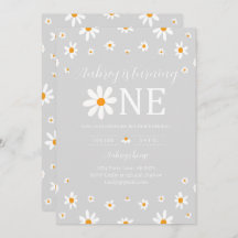 Daisy 1e verjaardag grijs