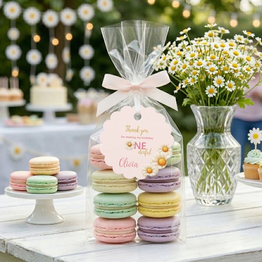 Daisy 1e verjaardag - Is ze niet ÉÉNgroot boho Bedankjes Labels