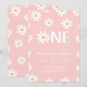 Daisy 1e verjaardag kaart (Voorkant / Achterkant)