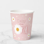 Daisy 1e verjaardag papieren bekers (Voorkant)