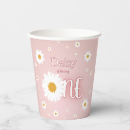 Daisy 1e verjaardag papieren bekers