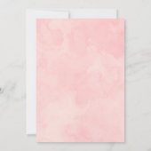 Daisy 1e verjaardag, Roze Daisy Meisje 1e verjaard Kaart (Achterkant)