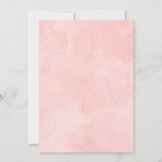 Daisy 1e verjaardag, Roze Daisy Meisje 1e verjaard Kaart (Achterkant)