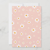 Daisy 1e verjaardag roze kaart (Achterkant)