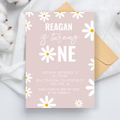 Daisy 1e Verjaardagsfeest Eerste Verjaardagsmeisje Kaart