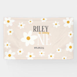 Daisy 1st Birthday Banner