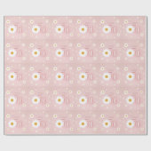 Daisy 1st Birthday Cadeaupapier (Vlak)