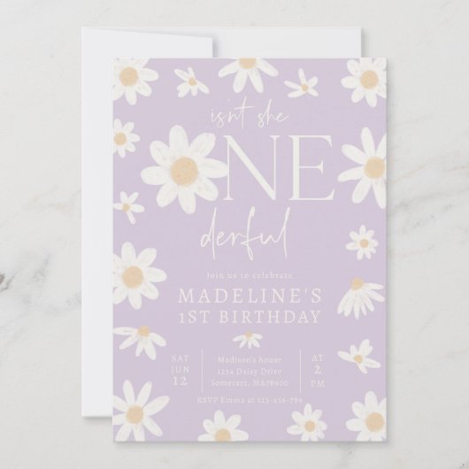 Daisy 1st Birthday is niet een geweldig feest Kaart (Voorkant)