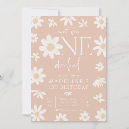 Daisy 1st Birthday is niet een geweldig feest Kaart (Voorkant)