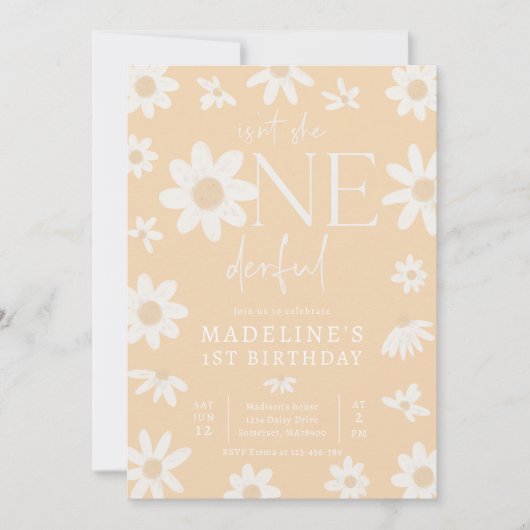 Daisy 1st Birthday is niet een geweldig feest Kaart (Voorkant)