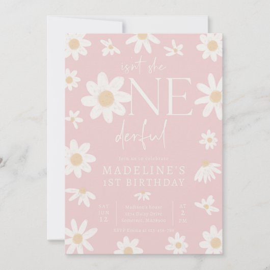 Daisy 1st Birthday is niet een geweldig feest Kaart (Voorkant)