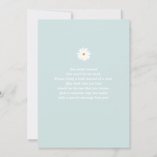 Daisy 1st Birthday Uitnodiging (Achterkant)