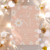 Daisy 1st Birthday Wild One Wildflower Verjaardag Kaart