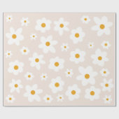 Daisy 1st Birthday Wrapping Paper Cadeaupapier (Vlak)