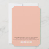 Daisy 1st Lovely One Birthday Invite Kaart (Achterkant)