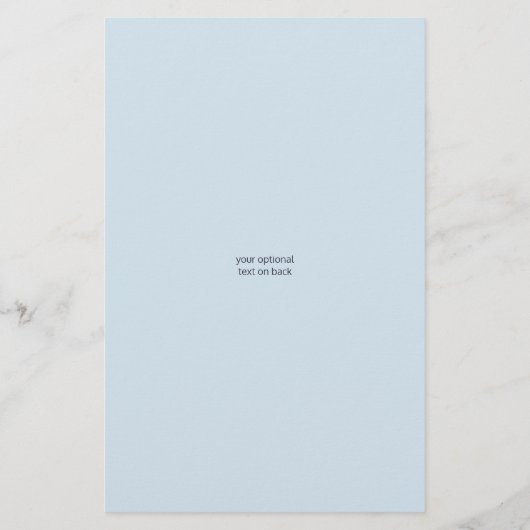 Daisy 2 Blue Floral Simple Moderne Your 2 Photo Flyer (Achterkant)