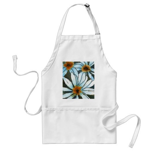 "Daisy #2" Floral Apron Standaard Schort (Voorkant)