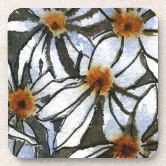 "Daisy #2" Floral Onderzetter set (Voorkant)
