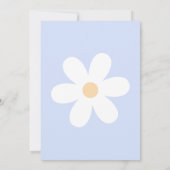 Daisy 3rd Birthday Invitation Flower Kaart (Achterkant)