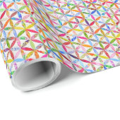 Daisy a Day Quilt Patterned Wrapping Paper Cadeaupapier (Rol Hoek)