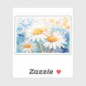 Daisy achtergronden schilderen sticker (Vel)