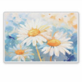 Daisy achtergronden schilderen sticker (Voorkant)