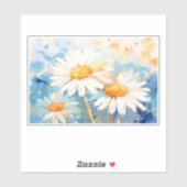 Daisy achtergronden schilderen sticker (Vel)