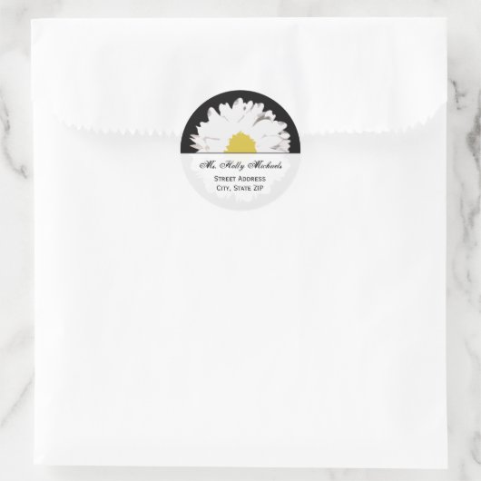 Daisy Address Label Sticker (Tas)