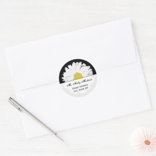 Daisy Address Label Sticker (Envelop)
