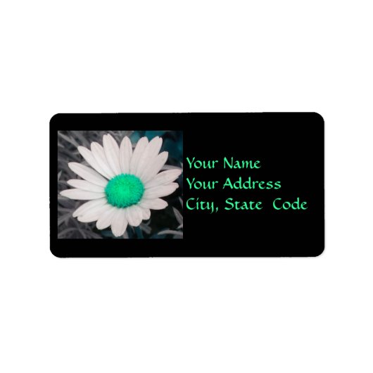 Daisy-Adresetiketten (m/groen) Etiket (Voorkant)