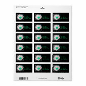 Daisy-Adresetiketten (m/groen) Etiket (Full Sheet)