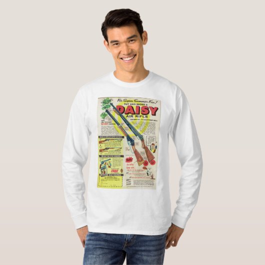 Daisy Air Rifle 1955 AD Red Ryder T-shirt (Voorkant volledig)