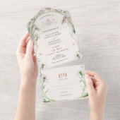 Daisy All in One Wedding Invitation door Mucha Uitnodiging (Afscheurbaar)