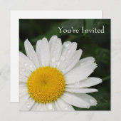 Daisy All Occasion Event Invitation Kaart (Voorkant / Achterkant)