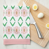 Daisy als floral theedoek (Quarter Fold)