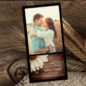 Daisy and Barn Wood Country Weddenschap Save the D Save The Date