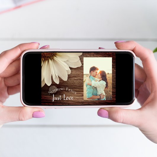 Daisy and Barn Wood Country Weddenschap Save the D Save The Date