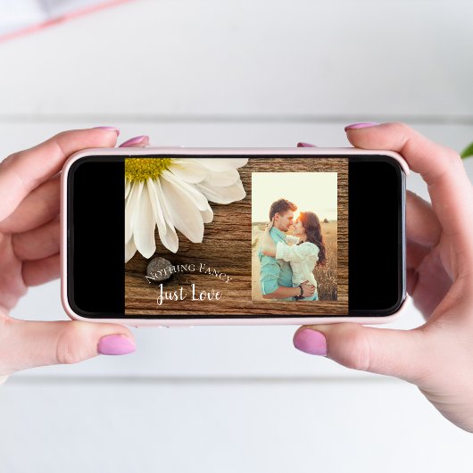 Daisy and Barn Wood Country Weddenschap Save the D Save The Date
