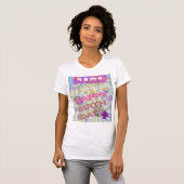 Daisy and Daffodils: Personaliseer Birthday T-Shir T-shirt (Voorkant volledig)