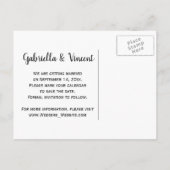 Daisy and Horse Bit Western Wedding Save the Date Aankondigingskaart (Achterkant)
