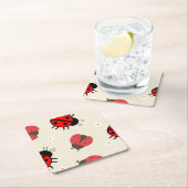 Daisy and Ladybug Birthday Party  Kartonnen Onderzetters (Insitu)