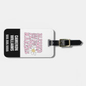 Daisy and Peace Makers Slogan Bagagelabel (Voorkant horizontaal)