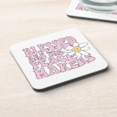 Daisy and Peace Makers Slogan Bier Onderzetter (Linkerzijde)