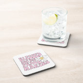 Daisy and Peace Makers Slogan Bier Onderzetter (Rechterzijde)