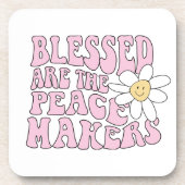 Daisy and Peace Makers Slogan Bier Onderzetter (Voorkant)