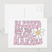 Daisy and Peace Makers Slogan Briefkaart (Voorkant / Achterkant)