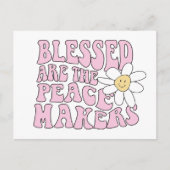 Daisy and Peace Makers Slogan Briefkaart (Voorkant)
