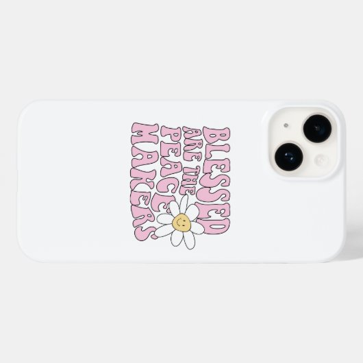Daisy and Peace Makers Slogan Case-Mate iPhone Case (Achterkant (horizontaal))