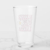 Daisy and Peace Makers Slogan Glas (Achterkant)